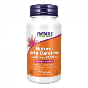 NOW Nat Beta Carotene 25000, 90sgels